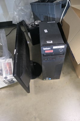 Lot 2289 - Think Centre PC and Acer monitor, for spares...