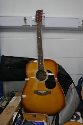 Lot 2303 - Ricketer 6-string acoustic guitar, plus case