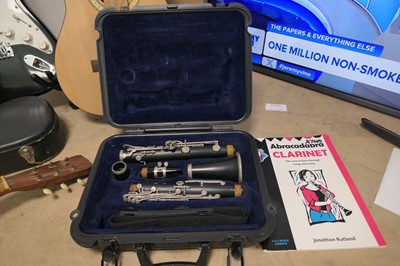 Lot 2304 - Clarinet in case, plus music book