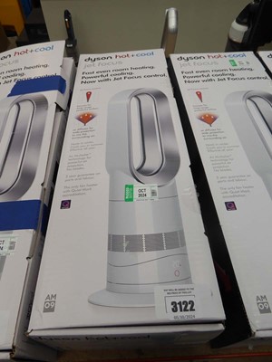 Lot 3122 - Dyson Hot and Cold Jet Focus M09 fan, no remote