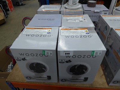 Lot 3141 - Four Woozoo desktop fans