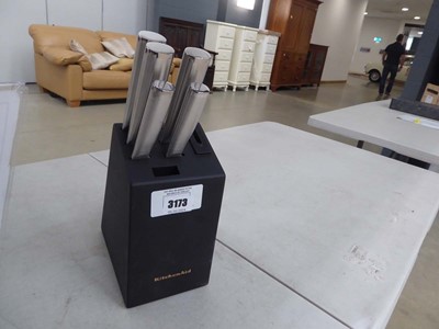 Lot 3173 - KitchenAid knife block and knife set