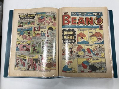 Lot 2363 - Folder of 1970s and 1980s Beano and Dandy comics