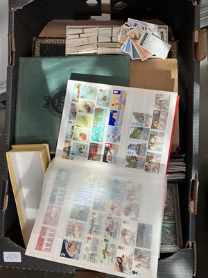 Lot 2374 - Box containing various stamps, books,...