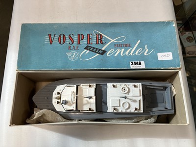 Lot 2446 - Vosper RAF electric/fender boat in box