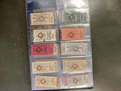 Lot 2384 - Quantity of train and railway tickets in folder