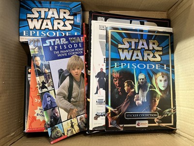 Lot 2385 - Collection of Star Wars books, and unopened...