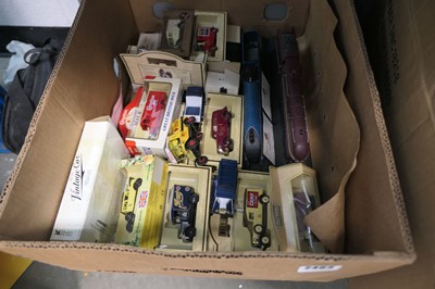 Lot 2463 - Box containing diecast vehicles, and limited...