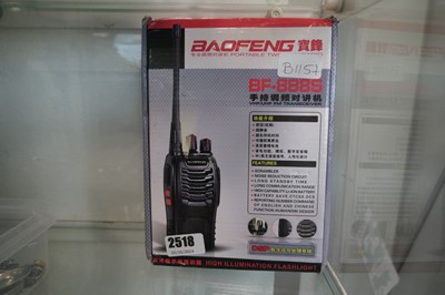 Lot 2518 - Baofeng portable 2-way radio