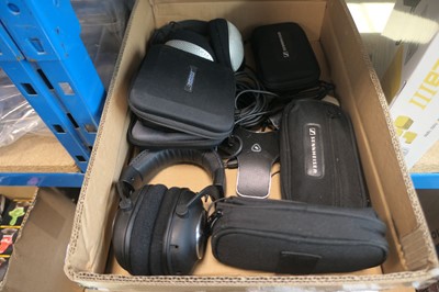 Lot 2469 - Box containing headphones