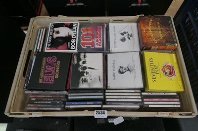 Lot 2534 - Box containing various CDS inc. Bob Dylan,...