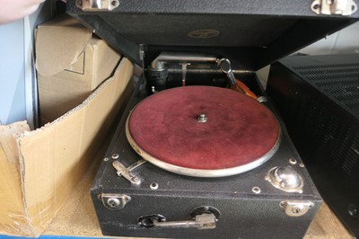 Lot 2507 - Vintage Columbia portable record player with...