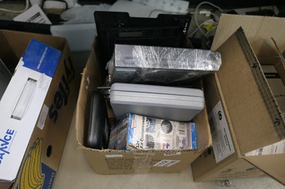 Lot 2514 - Box of Smeg scope, air compressor, scales, and...