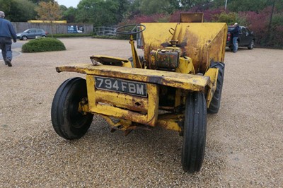 Lot 4178 - 1 tonne diesel 2 wheel drive dumper with...