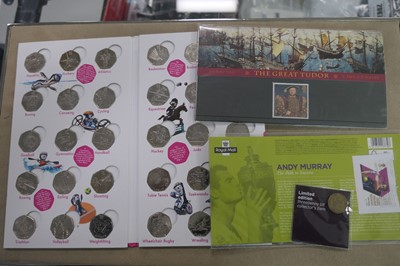 Lot 2358 - Selection of coin presentation packs and stamp...