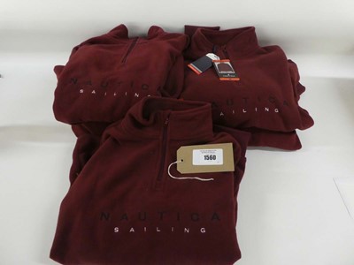 Lot 1560 - Approx. 5 Nautica quarter zip fleeces.