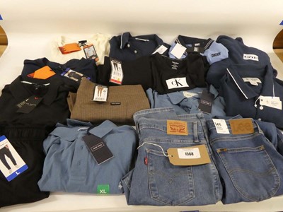 Lot 1568 - Approx. 15 branded items of clothing to...