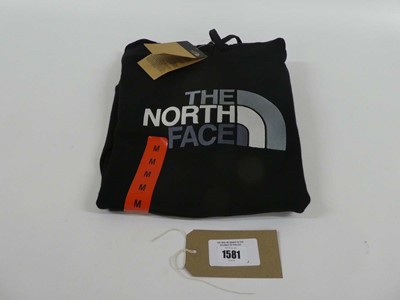 Lot 1581 - The North Face hooded jumper in black size medium