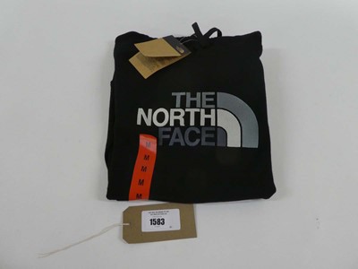 Lot 1583 - The North Face hooded jumper in black size medium