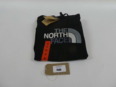 Lot 1586 - The North Face hooded jumper in black size medium