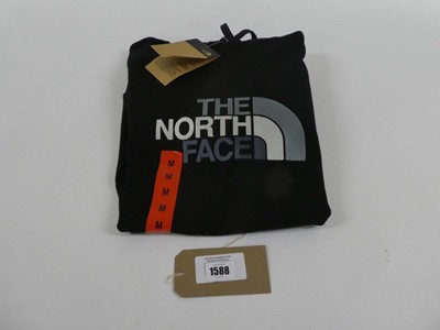 Lot 1588 - The North Face hooded jumper in black size medium