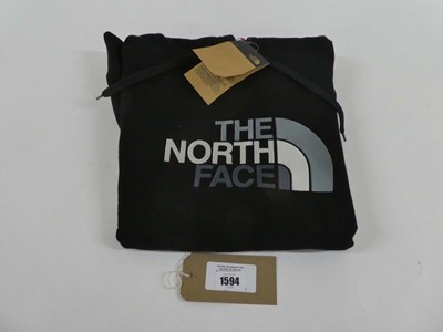 Lot 1594 - The North Face hooded jumper in black size large