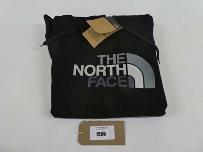 Lot 1596 - The North Face hooded jumper in black size large