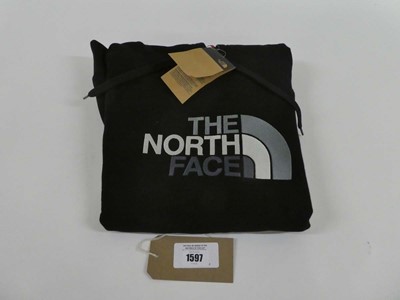 Lot 1597 - The North Face hooded jumper in black size large