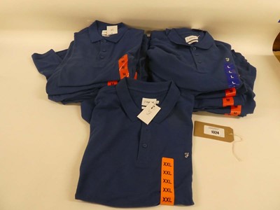 Lot 1324 - Approx. 20 mens Farah modern fit polo tops