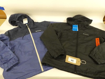 Lot 1327 - 2 Columbia light weight waterproof jackets...