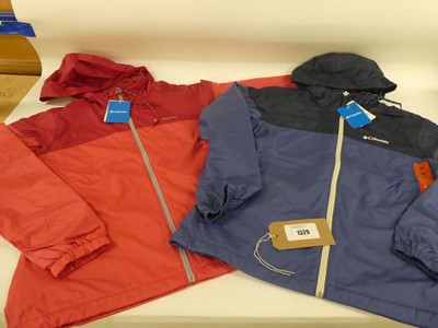 Lot 1329 - 2 Columbia light weight waterproof jackets...