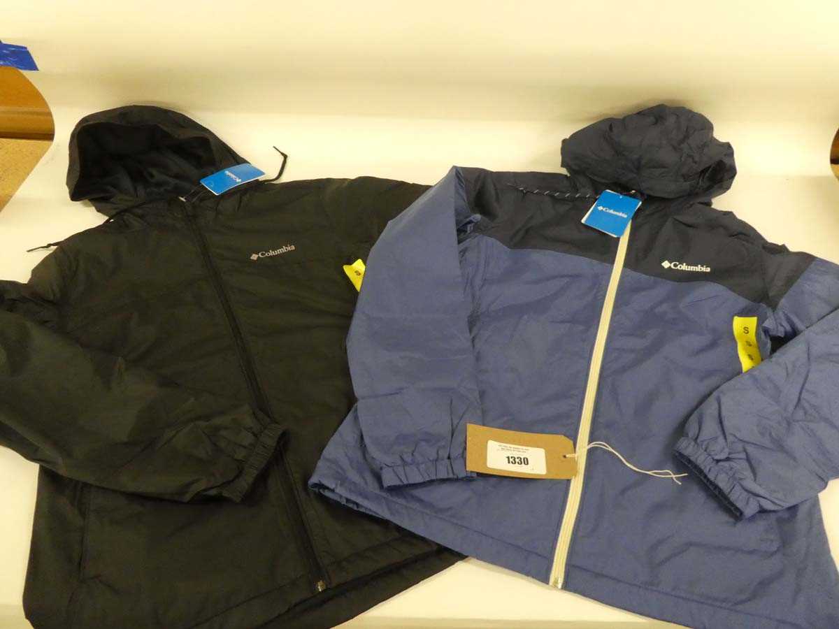 Lot 1330 - 2 Columbia light weight waterproof jackets...