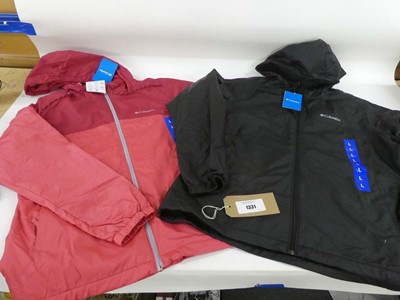 Lot 1331 - 2 Columbia light weight waterproof jackets...