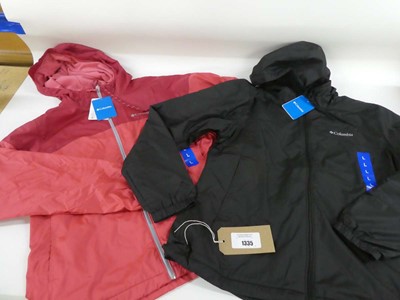 Lot 1335 - 2 Columbia light weight waterproof jackets...