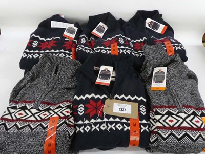 Lot 1337 - Approx. 15 mens Weatherproof 1/4 zip jumpers