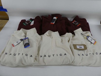 Lot 1340 - 6 Nautica sailing 1/4 zip fleeces