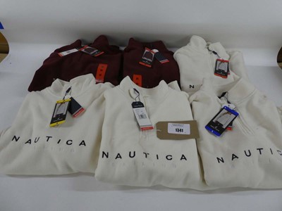 Lot 1341 - 6 Nautica sailing 1/4 zip fleeces