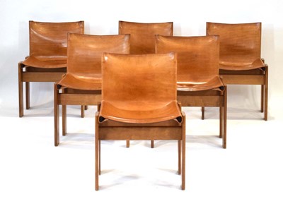 Lot Afra Scarpa & Tobia Scarpa 'Monk' chairs with a matching extending dining table