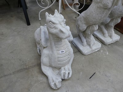 Lot 2124 - Large concrete dragon