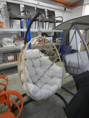 Lot 2104 - Natural coloured rope effect single seater...