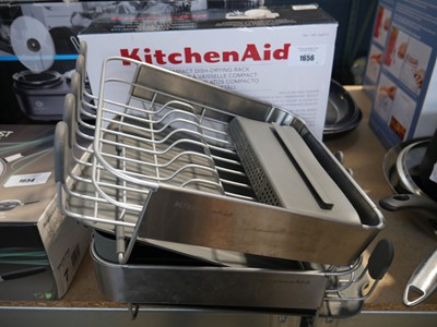 Lot 1656 - Boxed KitchenAid dish drying rack, 2 unboxed...