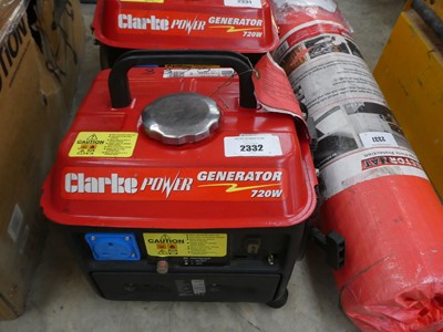 Lot 2332 - Clarke Power petrol generator