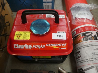 Lot 2331 - Clarke Power petrol generator