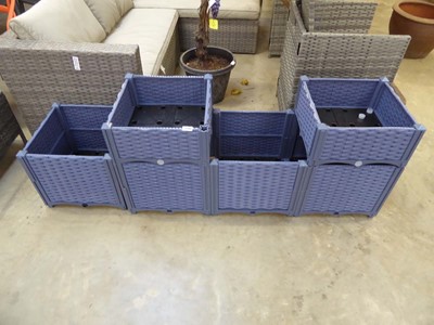 Lot 2151 - Blue plastic modular planting system