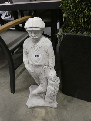 Lot 2126 - Concrete golfer