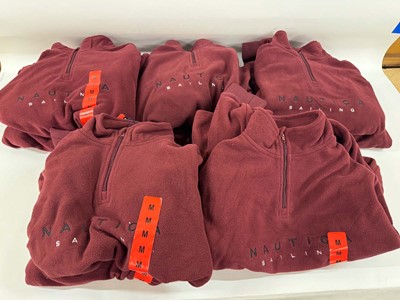 Lot 1365 - 10x Nautica Sailing fleeces, maroon, various...