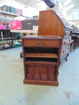 Lot 60 - A reproduction mahogany and strung unit, the...