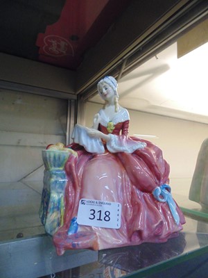 Lot 318 - A Royal Doulton ceramic figurine 'Penelope'...