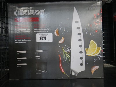 Lot 3071 - Boxed 6 piece Circulon knife set