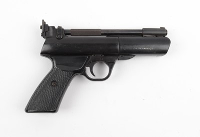 Lot 203 - .22 Webley Tempest air pistol, open sights,...